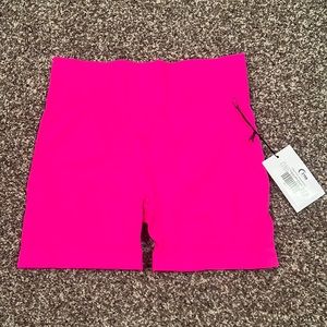 brand new hot pink zyia workout shorts